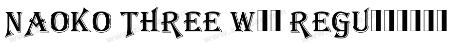 Naoko Three W90 Regu字体转换